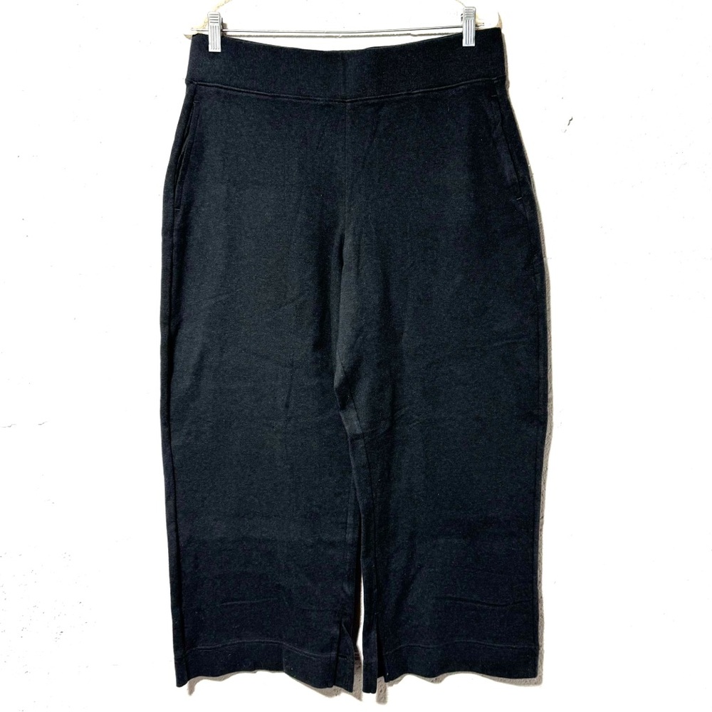 Pact Organic Cotton Ankle Wide Leg Sweatpants Charcoal Barrel Size L Lounge - Picture 3 of 9